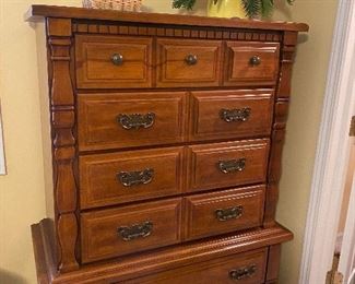 Solid Wood Tall Chest/Dresser