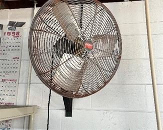 Large wall mounted fan