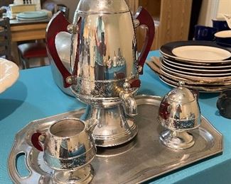 Antique art deco coffee serving set