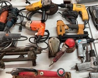 Large selection of electric and pneumatic tools