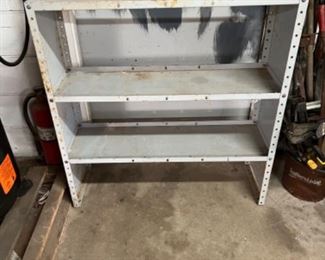 Steel shelving unit