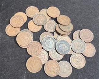 Lot of Indian head pennies