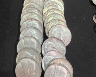 40% Kennedy half dollars