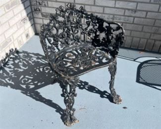 Cast iron outdoor furniture