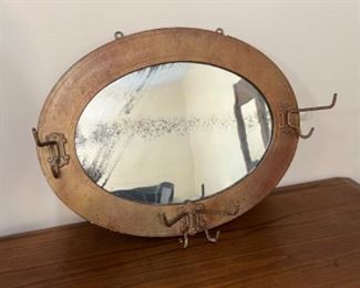 Antique hall mirror