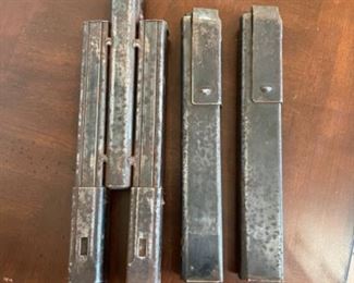 .45 magazines 3 welded together, possibly for an uzi 