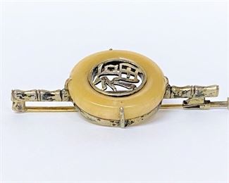 Early 1900s Chinoiserie brooch, most likely from France. ........To register and to place bids simply go to www.capitolsalesservices.hibid.com