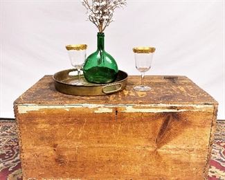 1800s trunk chest. ........To register and to place bids simply go to www.capitolsalesservices.hibid.com