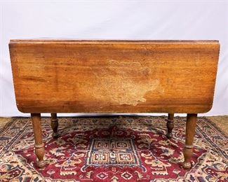 Victorian drop leaf table. ........To register and to place bids simply go to www.capitolsalesservices.hibid.com