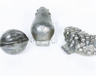 Antique Ice Cream Moulds. ........To register and to place bids simply go to www.capitolsalesservices.hibid.com