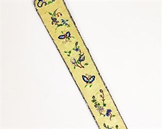 Another antique 1800s Chinese silk embroidery hand fan case