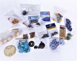 There is a large amount of quality supplies to make custom jewelry, especially beads for necklaces.