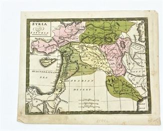 Original antique map of Syria. ........To register and to place bids simply go to www.capitolsalesservices.hibid.com