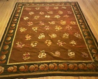 Antique French Aubusson Rug
