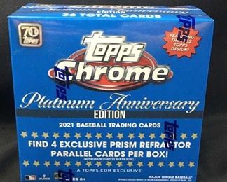 2021 Topps Chrome Platinum Anniversary Mega