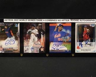 Astros Autographs: W.S. No-Hitter Rookie Cards