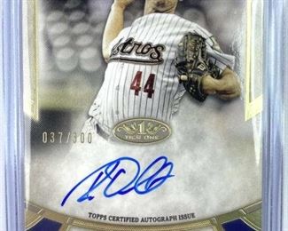 Astros Roy Oswalt On-Card Autograph Topps Tier 1