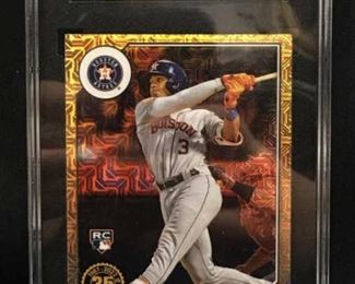 2022 Topps Jeremy Pena Gold Mojo Ref. SGC 9.5