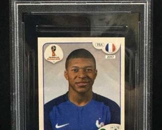 2018 Kylian Mbappe Panini World Cup Stickers PSA 9