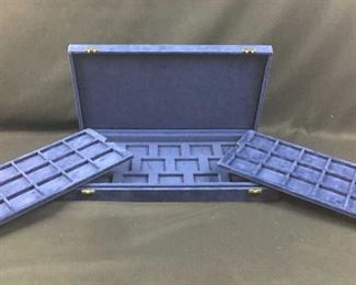 3-Compartment Coin Case (50) 2x2 Holders, Blue