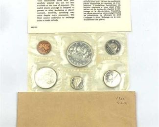 1.15oz Pure Silver in 1965 Canada Proof Set
