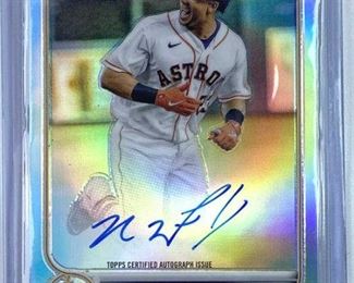 2022 Topps Chrome Michael Brantley Refractor Auto.
