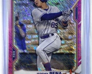 2021 Bowman Chrome Jeremy Pena #/199 Pink