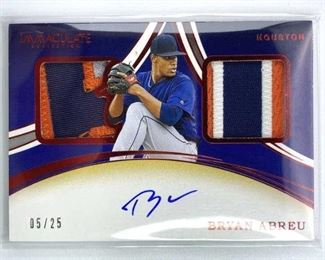 2020 Immaculate Bryan Abreu Dual Mem Auto RC #/25