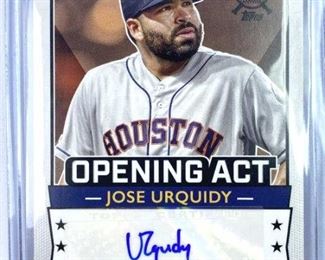 2020 Topps Jose Urquidy Autograph, Astros