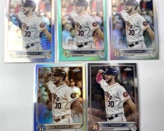 2022 Topps Chrome Kyle Tucker 5-Card Rainbow