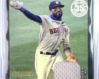 2021 Topps Jose Altuve Relic, #/199 Black