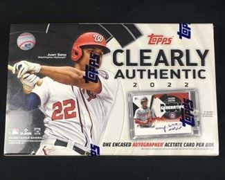 2022 Topps Clearly Authentic Baseball Hobby Box