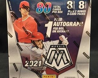 2021 Mosaic Baseball Mega Box w/ Autograph