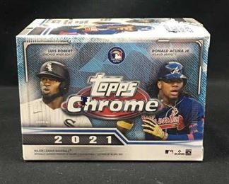 2021 Topps Chrome Baseball 8-Pack Blaster Box