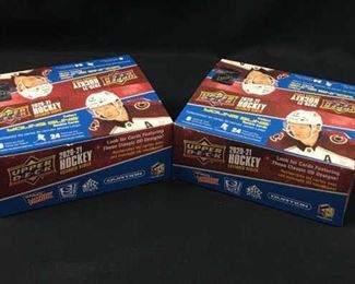 (2) Open Boxes 2020-21 Upper Deck Hockey Cards
