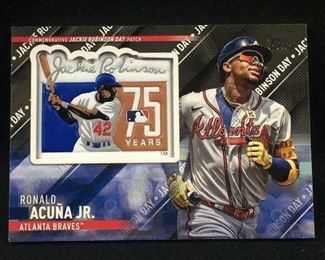 2022 Ronald Acuna Jr. Commem. Patch #/199 Braves