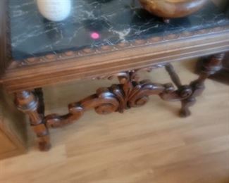 Marble Top End Table $50