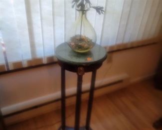 Plant Stand Marble Top $30