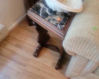 Marble Top End Table $50