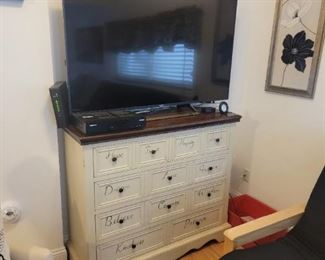 Decorative Credenza  $100  and TV  55" Sony Bravia Smart $250