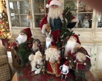 Santas, mostly about$10.