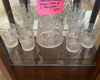 American Brilliant antique crystal set