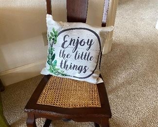 Antique oak rocker