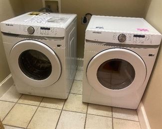 Samsung 1 year old front loading washer and dryer