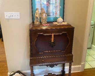 Small antique secretary desk