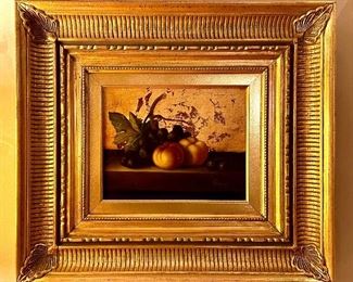 "Fruit" Still Life Oil on Canvas, Signed lower right - Aronin
