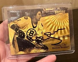 Autographed Bobby Orr Playing Card