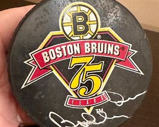Autographed Bobby Orr Hockey Puck