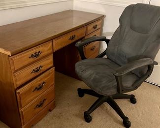 Desk and office chair