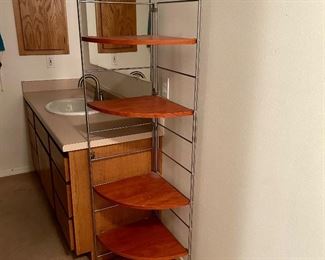 Contemporary style corner shelf